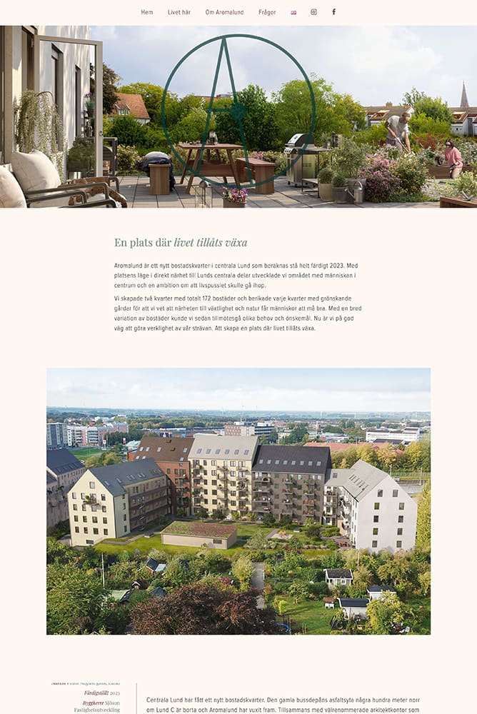 Aromalund – en ny plats i centrala Lund där livet tillåts
