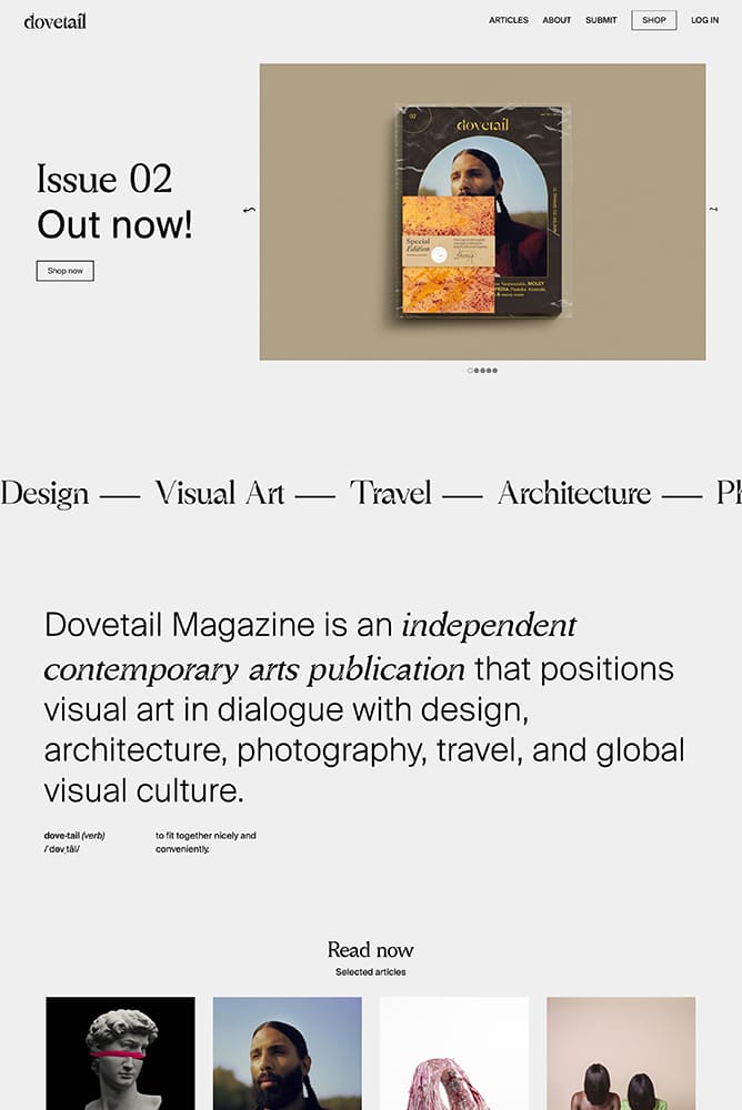 Dovetail – Contemporary art culture