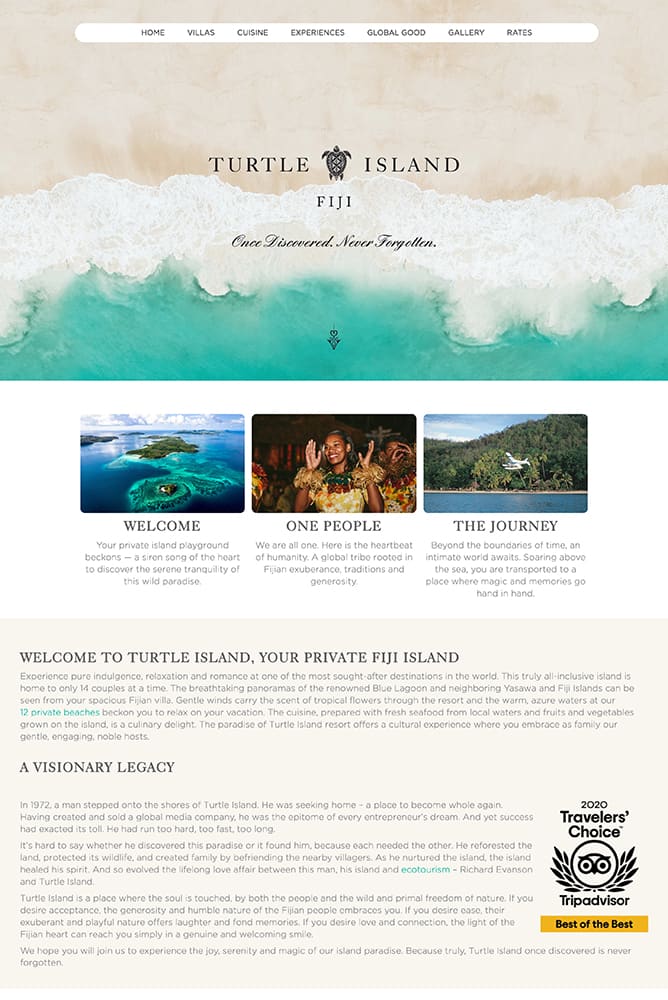 Luxury 5 Star All inclusive Fiji Resorts Turtle Island