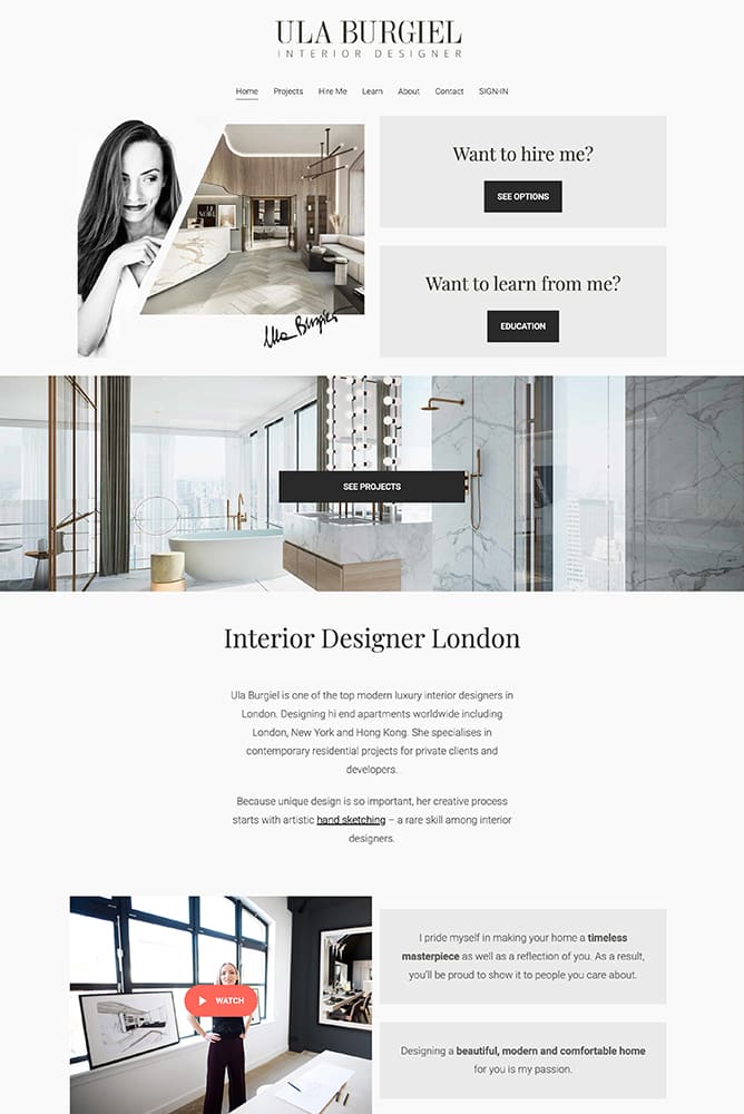 Luxury Interior Designer London Ula Burgiel Hi End Interiors