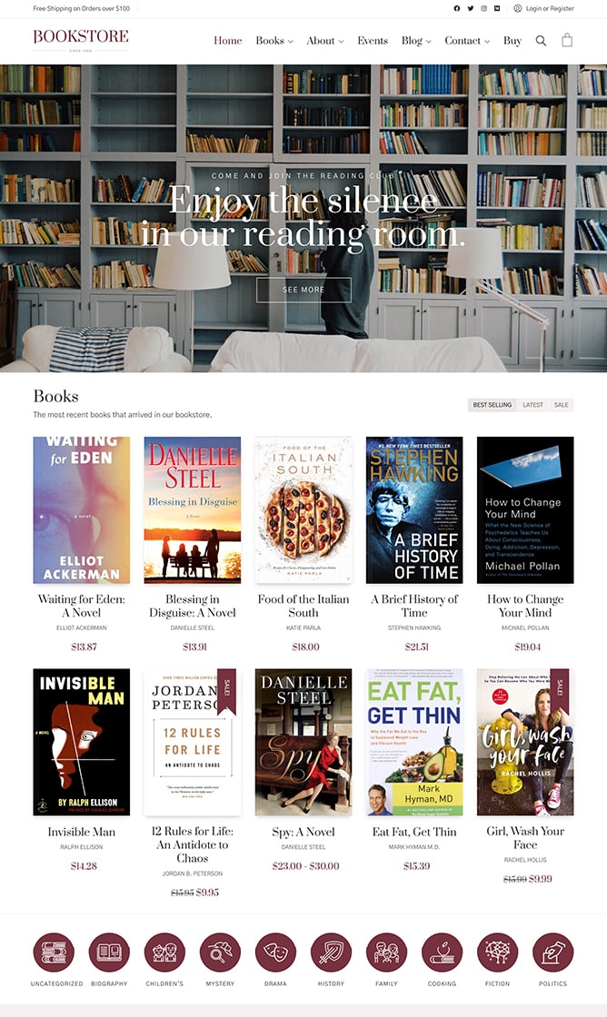Bookstore Starter Site