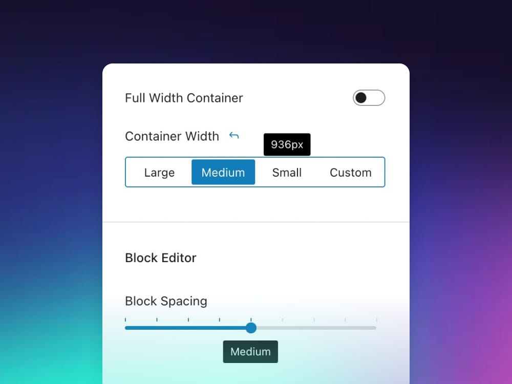 layout container